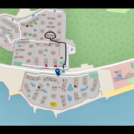 2-Комнатные Апартаменты У Моря 10 Бассейнов Crown Fort Noks *